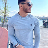 Base 4 - Grey Long Sleeve Shirt for Men (PRE-ORDER DISPATCH DATE 25 September 2024) - Sarman Fashion - Wholesale Clothing Fashion Brand for Men from Canada