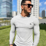 Base 4 - Grey Long Sleeve Shirt for Men (PRE-ORDER DISPATCH DATE 25 September 2024) - Sarman Fashion - Wholesale Clothing Fashion Brand for Men from Canada