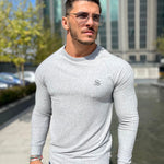 Base 4 - Grey Long Sleeve Shirt for Men (PRE-ORDER DISPATCH DATE 25 September 2024) - Sarman Fashion - Wholesale Clothing Fashion Brand for Men from Canada