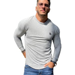 Base 4 - Grey Long Sleeve Shirt for Men (PRE-ORDER DISPATCH DATE 25 September 2024) - Sarman Fashion - Wholesale Clothing Fashion Brand for Men from Canada