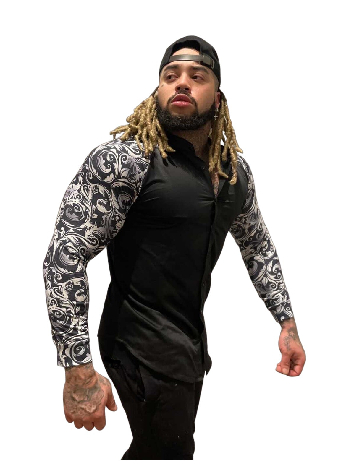 Basilisk- Black Shirt for Men - Sarman Fashion - Wholesale Clothing Fashion Brand for Men from Canada