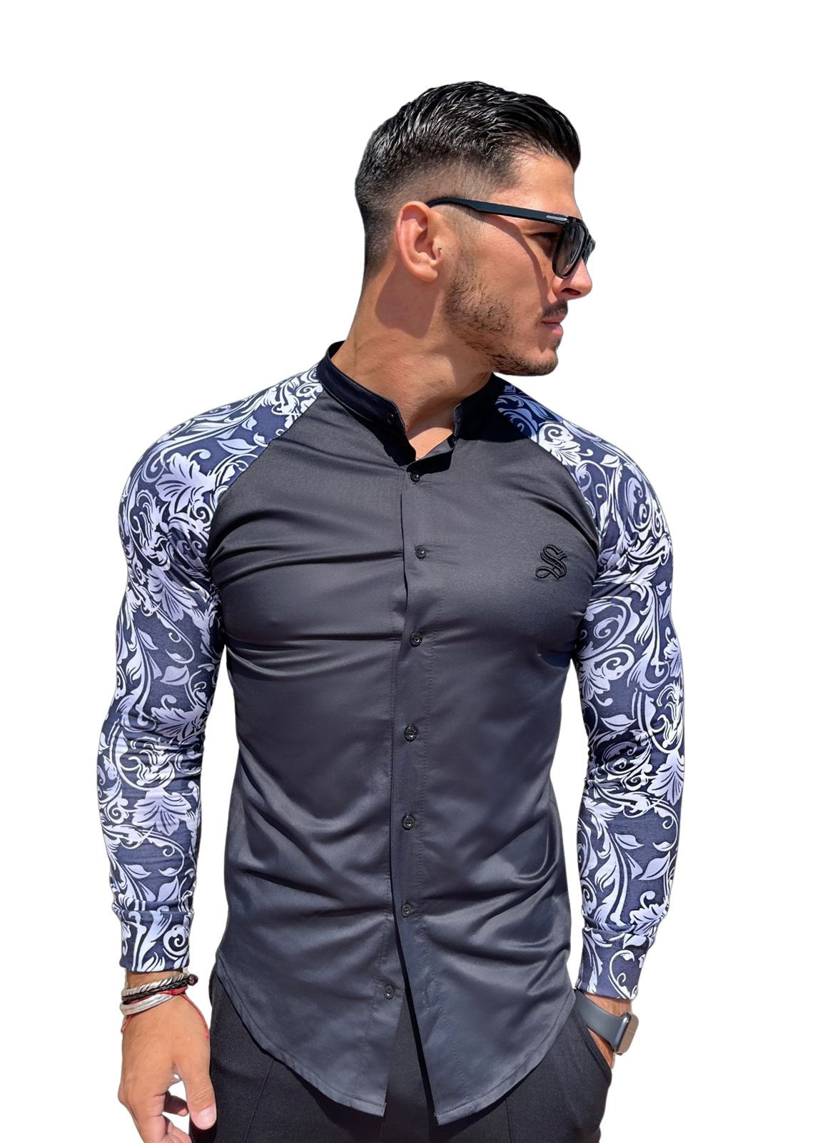 Basilisk- Black Shirt for Men (PRE-ORDER DISPATCH DATE 25 DECEMBER 2021) - Sarman Fashion - Wholesale Clothing Fashion Brand for Men from Canada