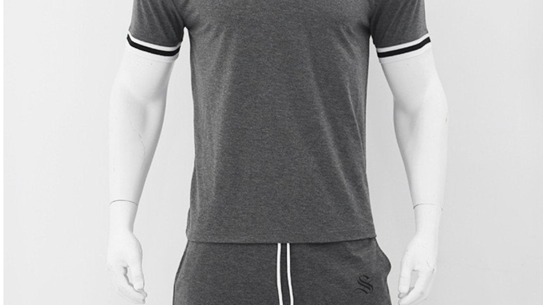 Baskutan - Complete Set T-Shirt & Shorts for Men - Sarman Fashion - Wholesale Clothing Fashion Brand for Men from Canada