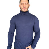 Batave - Blue Long Sleeve shirt for Men - Sarman Fashion - Wholesale Clothing Fashion Brand for Men from Canada