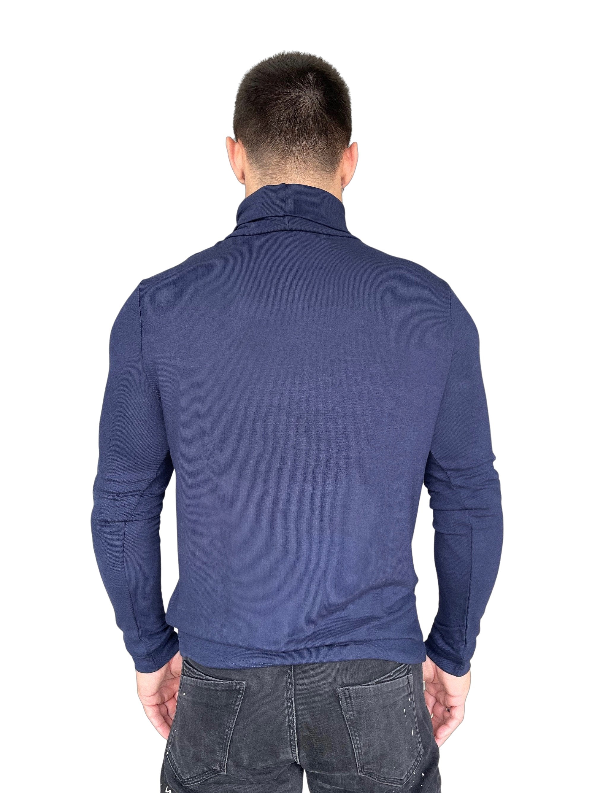 Batave - Blue Long Sleeve shirt for Men - Sarman Fashion - Wholesale Clothing Fashion Brand for Men from Canada