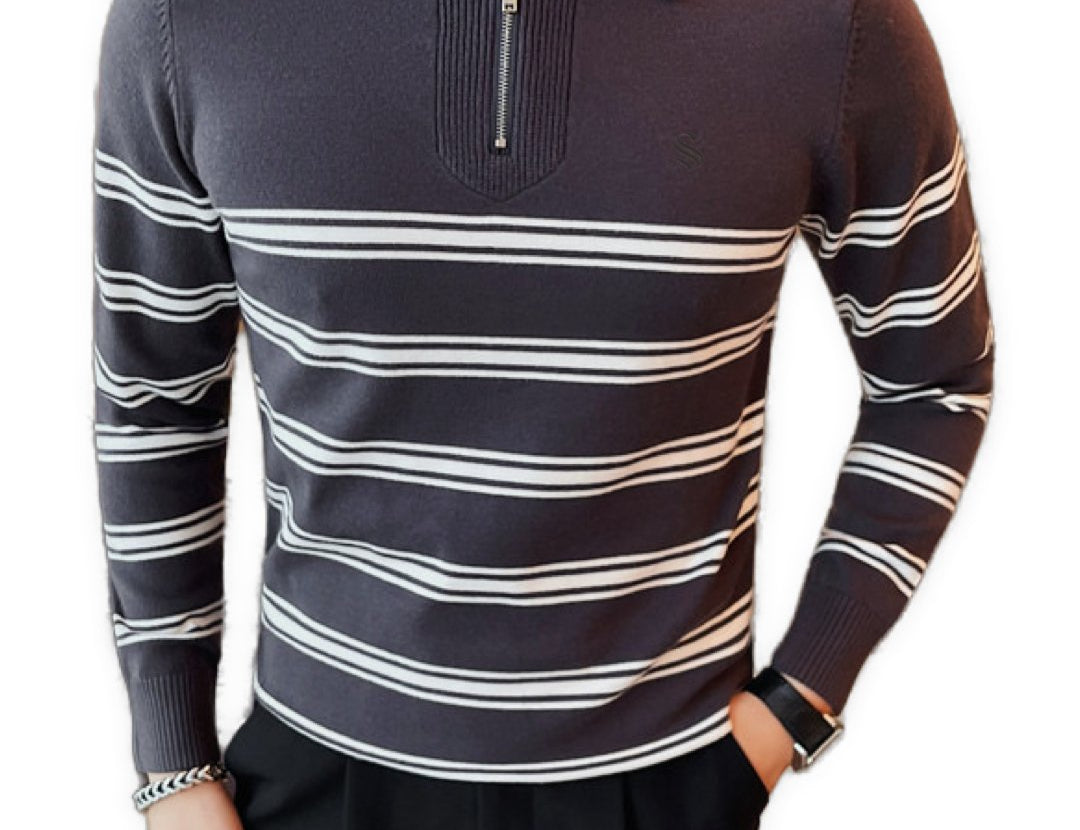 Benu - Long Sleeves Polo Shirt for Men - Sarman Fashion - Wholesale Clothing Fashion Brand for Men from Canada