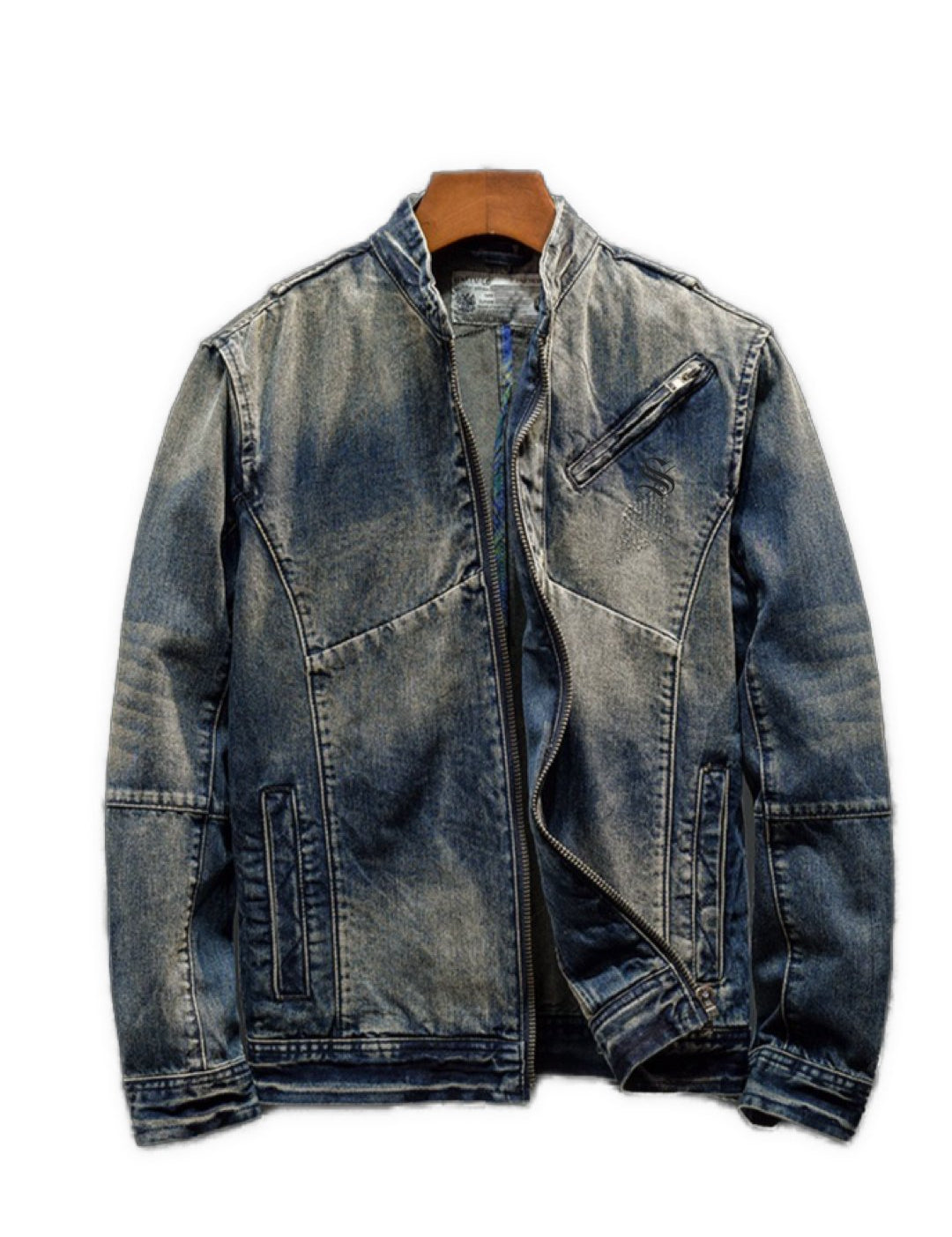 BFYT - Long Sleeve Jeans Jacket for Men - Sarman Fashion - Wholesale Clothing Fashion Brand for Men from Canada