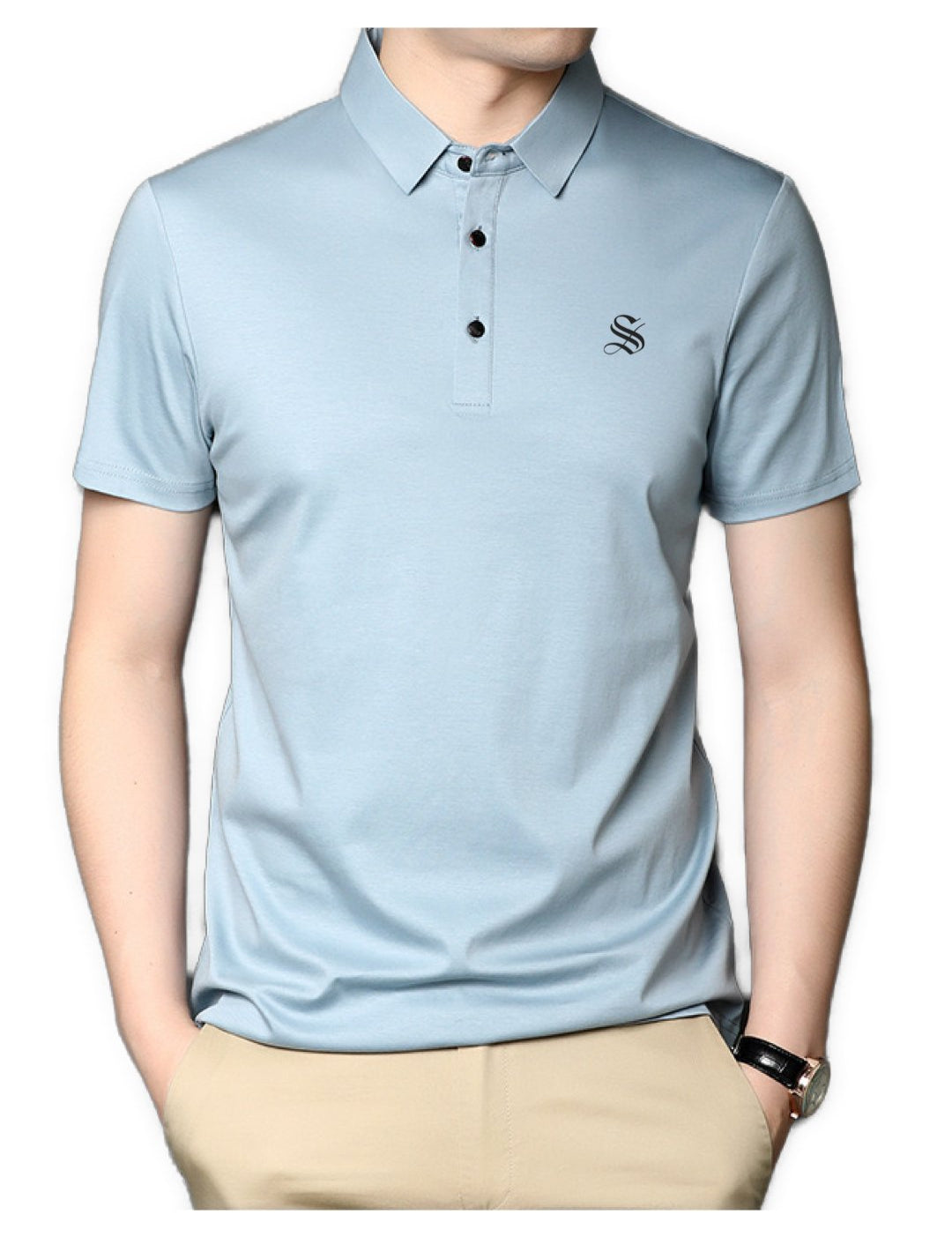Bhuza - Polo Short Sleeves Shirt for Men - Sarman Fashion - Wholesale Clothing Fashion Brand for Men from Canada