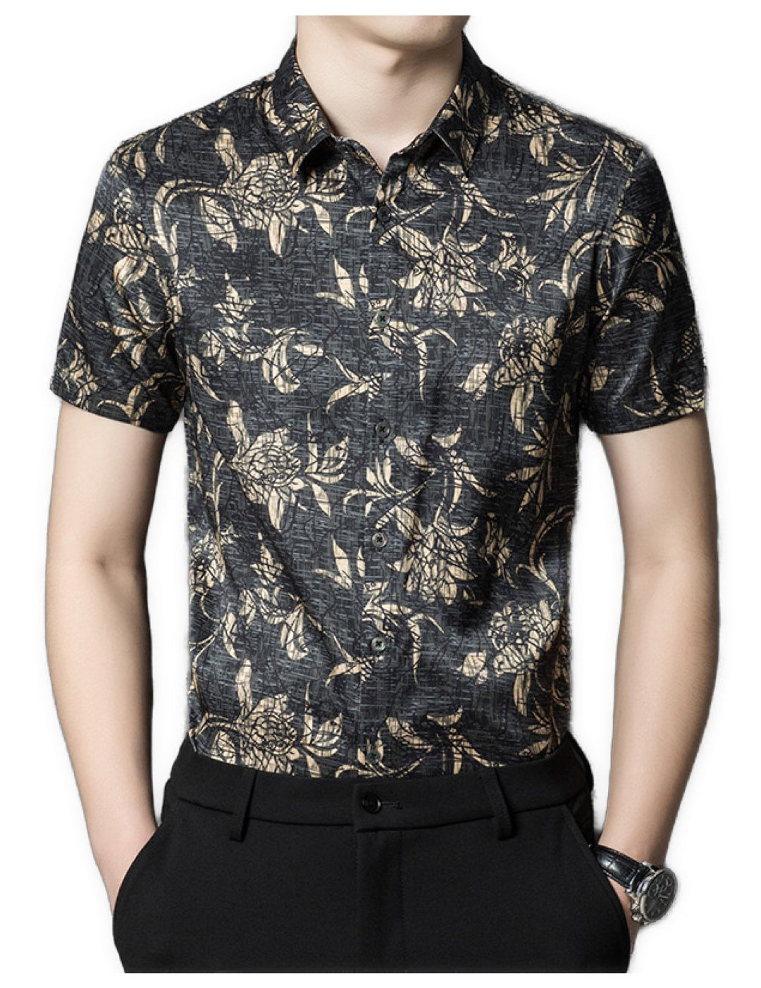 Bigato 2 - Short Sleeves Shirt for Men - Sarman Fashion - Wholesale Clothing Fashion Brand for Men from Canada