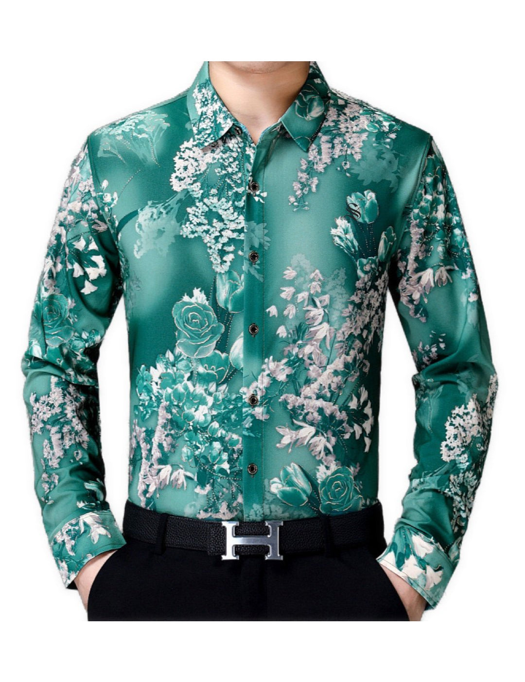 Bixuha - Long Sleeves Shirt for Men - Sarman Fashion - Wholesale Clothing Fashion Brand for Men from Canada