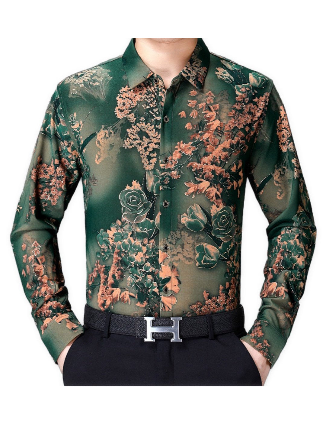 Bixuha - Long Sleeves Shirt for Men - Sarman Fashion - Wholesale Clothing Fashion Brand for Men from Canada