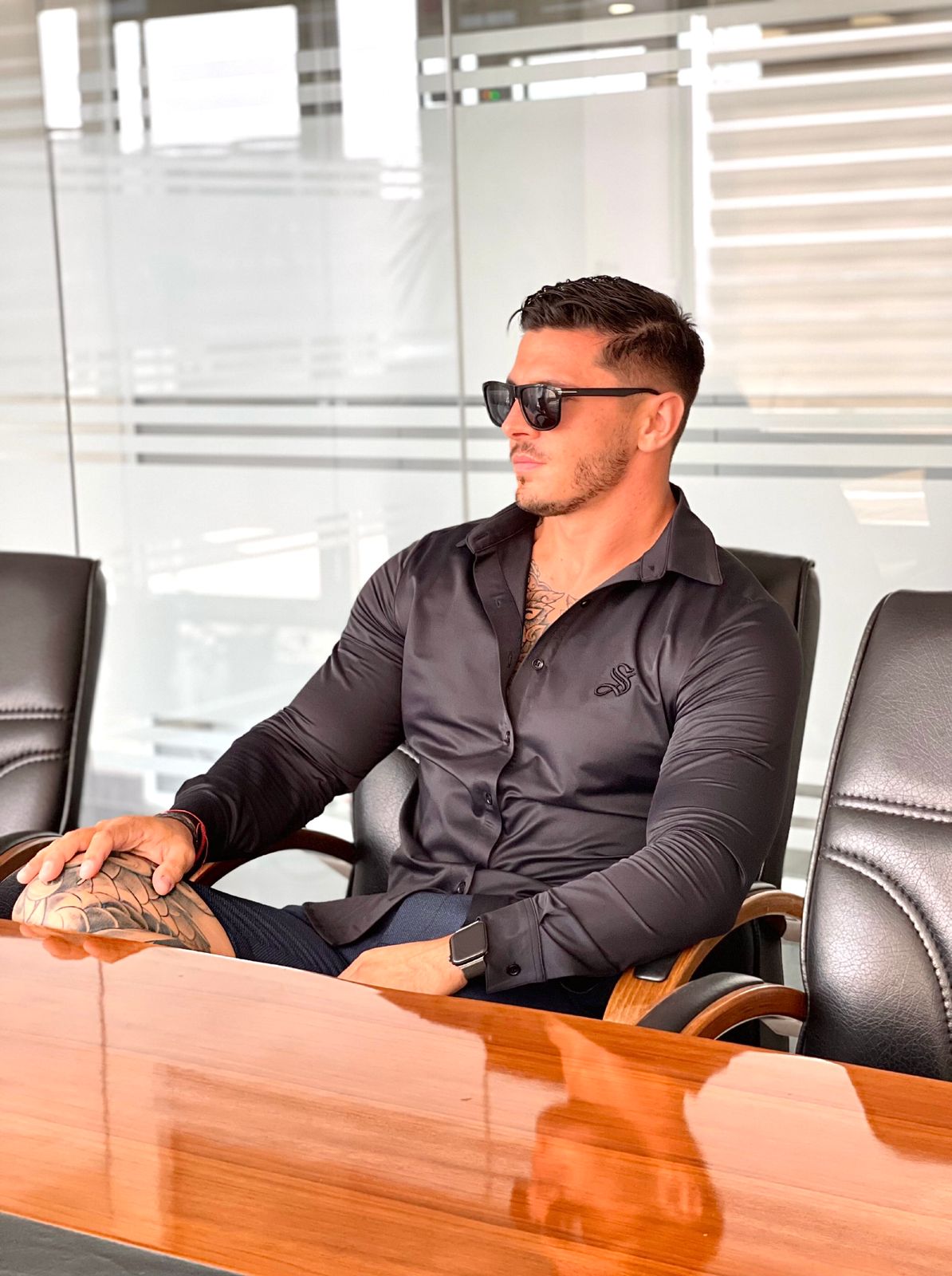 Black Dragon - Black Shirt for Men (PRE-ORDER DISPATCH DATE 25 DECEMBER 2021) - Sarman Fashion - Wholesale Clothing Fashion Brand for Men from Canada