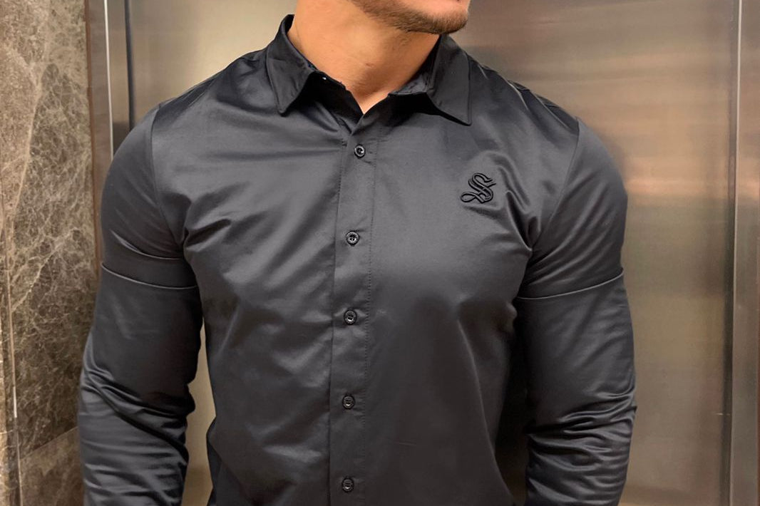 Black Dragon - Black Shirt for Men (PRE-ORDER DISPATCH DATE 25 DECEMBER 2021) - Sarman Fashion - Wholesale Clothing Fashion Brand for Men from Canada