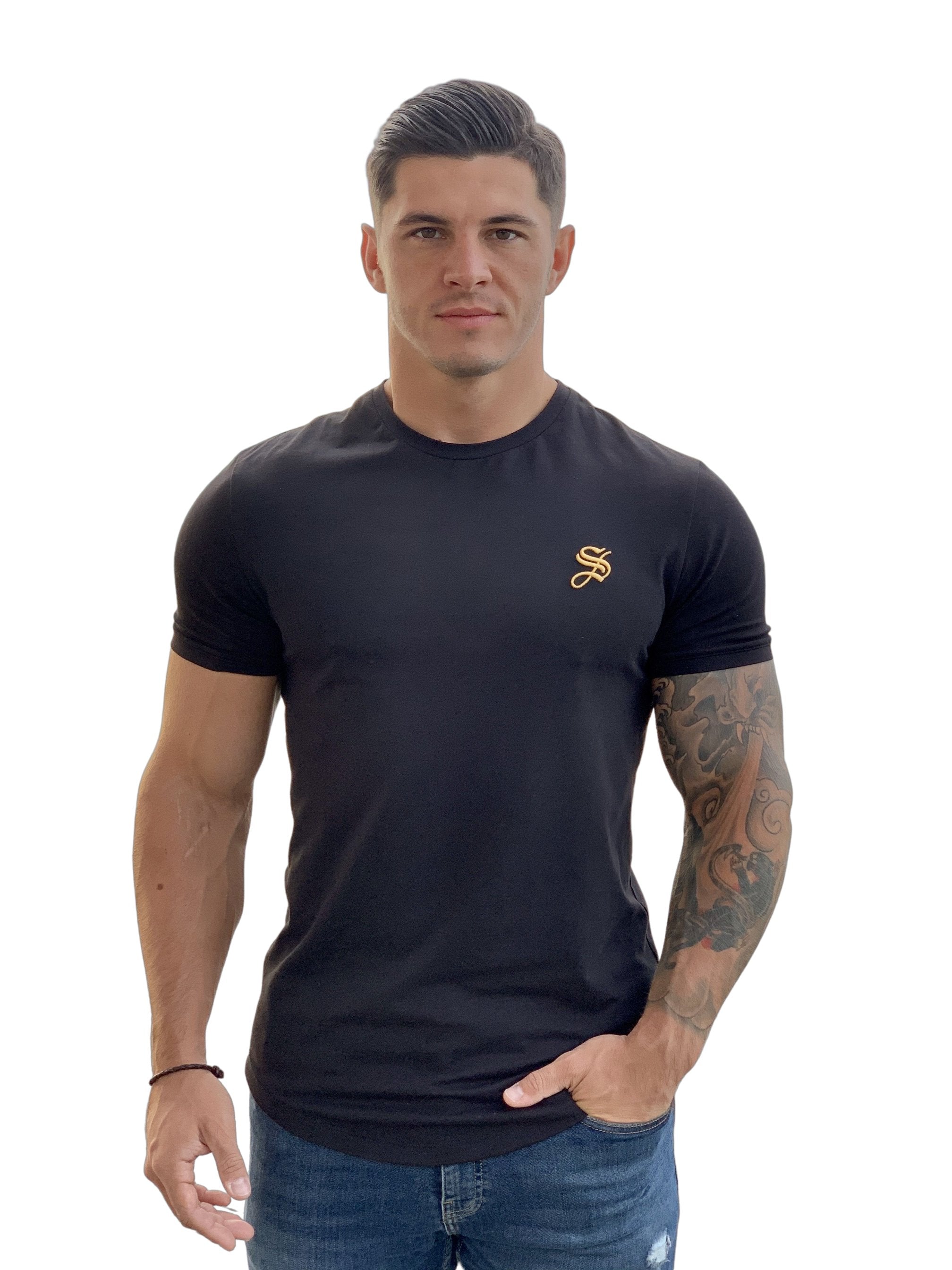 Black Eagle - Black T-shirt for Men - Sarman Fashion - Wholesale Clothing Fashion Brand for Men from Canada