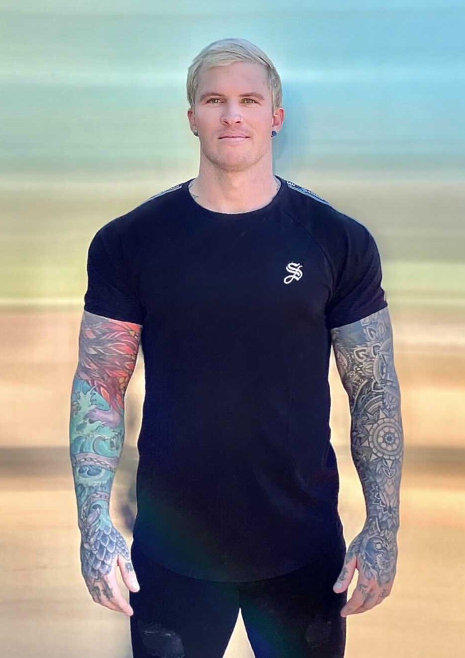 Black Knight - Black T-shirt for Men - Sarman Fashion - Wholesale Clothing Fashion Brand for Men from Canada