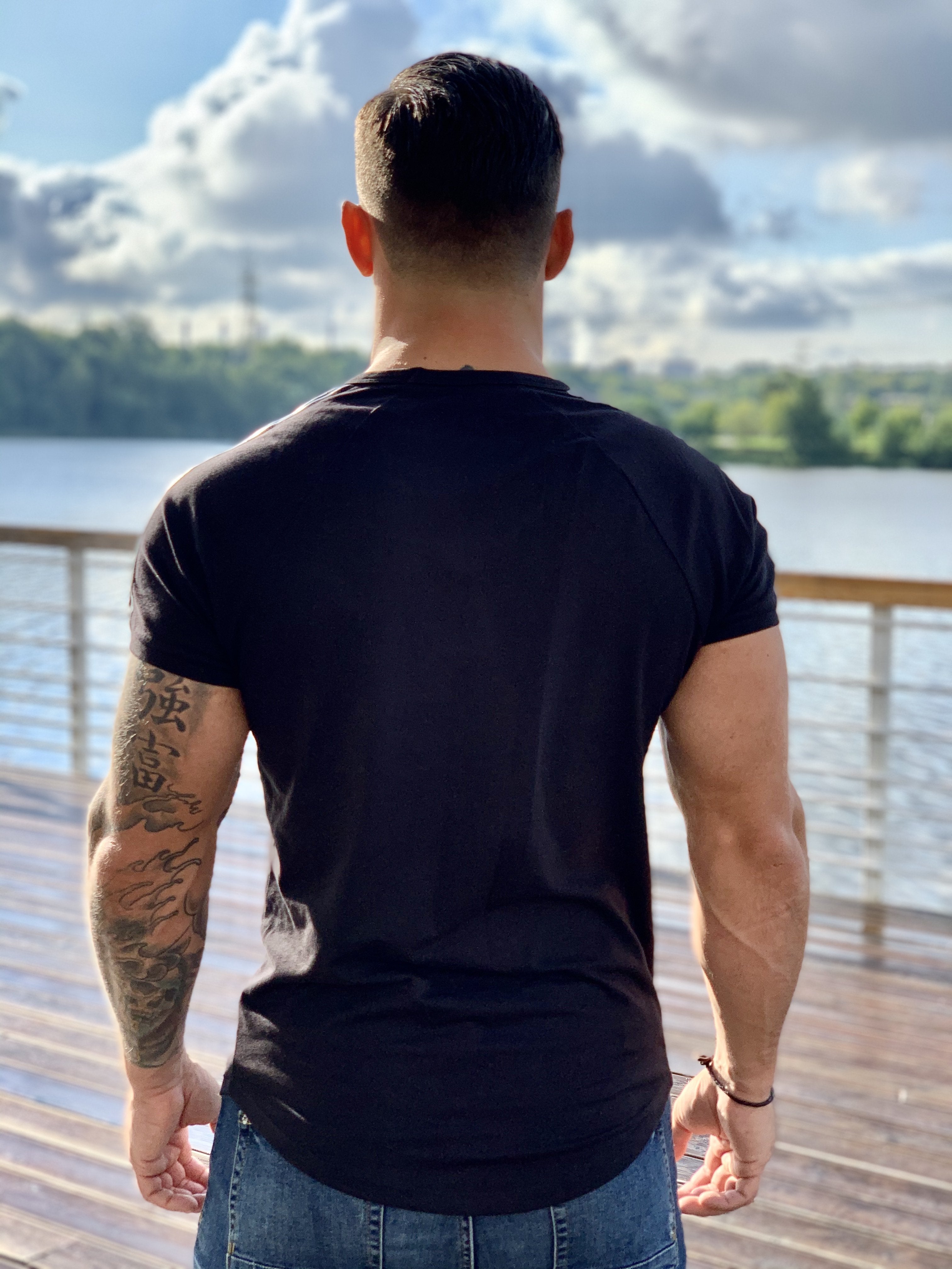 Black Knight - Black T-shirt for Men (PRE-ORDER DISPATCH DATE 25 SEPTEMBER) - Sarman Fashion - Wholesale Clothing Fashion Brand for Men from Canada