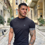 Black on Black - Black T-Shirt for Men (PRE-ORDER DISPATCH DATE 25 DECEMBER 2021) - Sarman Fashion - Wholesale Clothing Fashion Brand for Men from Canada