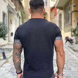 Black on Black - Black T-Shirt for Men (PRE-ORDER DISPATCH DATE 25 DECEMBER 2021) - Sarman Fashion - Wholesale Clothing Fashion Brand for Men from Canada