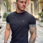 Black on Black - Black T-Shirt for Men (PRE-ORDER DISPATCH DATE 25 DECEMBER 2021) - Sarman Fashion - Wholesale Clothing Fashion Brand for Men from Canada