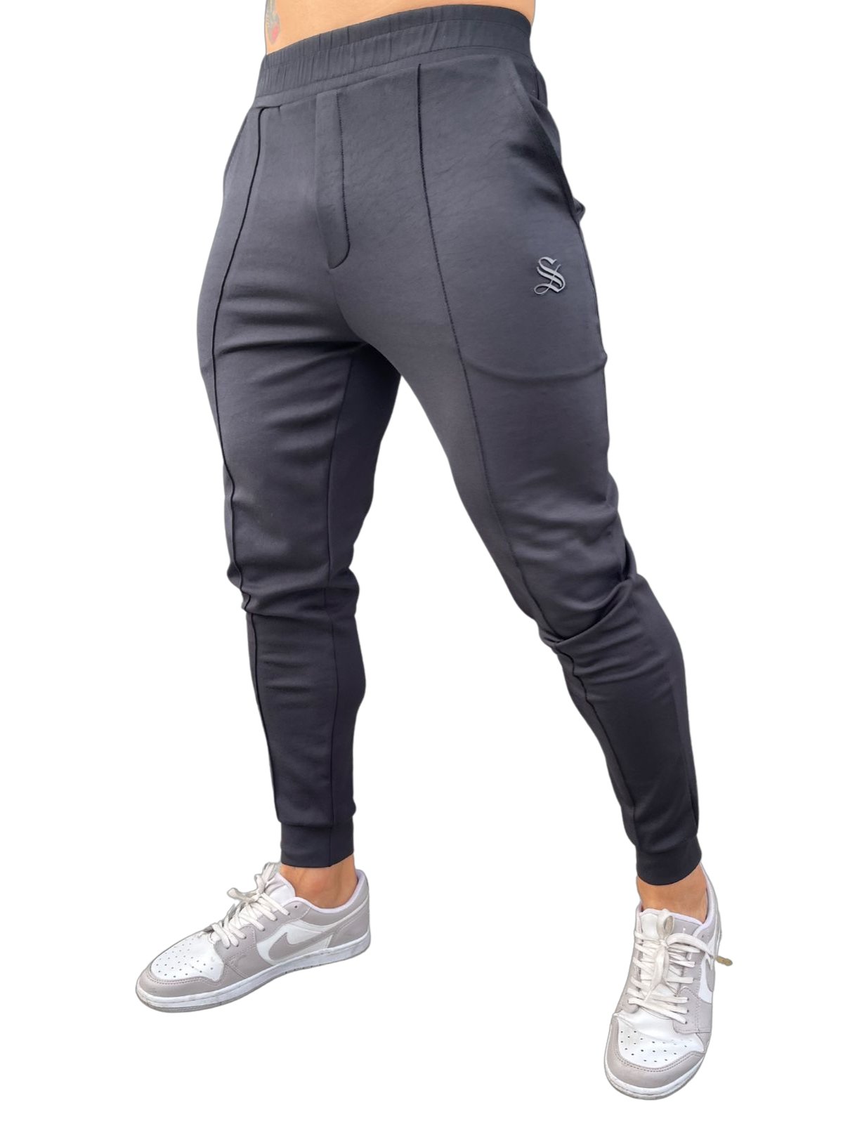 Black Wolf - Men’s Casual Joggers (PRE-ORDER DISPATCH DATE 25 DECEMBER 2021) - Sarman Fashion - Wholesale Clothing Fashion Brand for Men from Canada