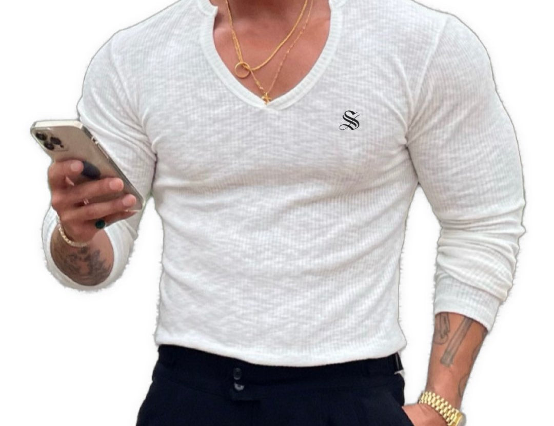 BlackList 2 - V-Neck T-Shirt for Men - Sarman Fashion - Wholesale Clothing Fashion Brand for Men from Canada
