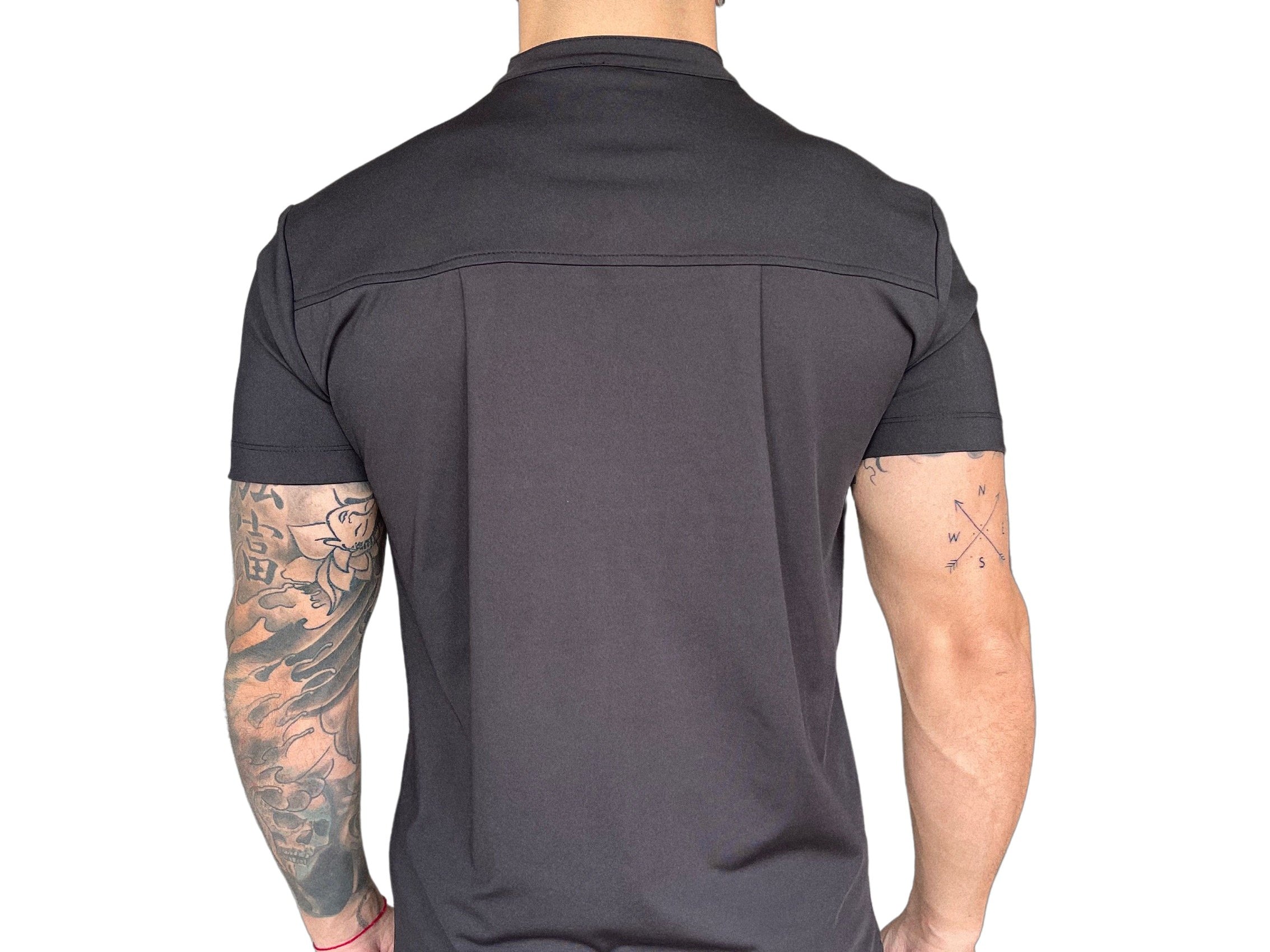 Blakinos - Black shirt for Men - Sarman Fashion - Wholesale Clothing Fashion Brand for Men from Canada