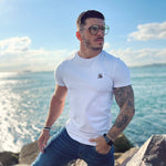 Blanco - White T-Shirt for Men (PRE-ORDER DISPATCH DATE 25 DECEMBER 2021) - Sarman Fashion - Wholesale Clothing Fashion Brand for Men from Canada