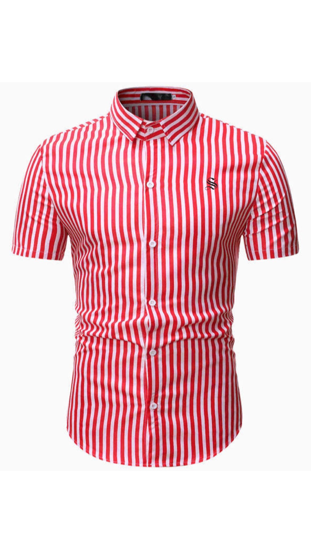 BLDU - Short Sleeves Shirt for Men - Sarman Fashion - Wholesale Clothing Fashion Brand for Men from Canada