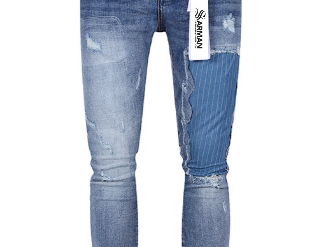 BlueHeaven - Skinny Legs Denim Jeans for Men - Sarman Fashion - Wholesale Clothing Fashion Brand for Men from Canada