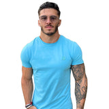 BlueShiny - Sky Blue T- Shirt for Men (PRE-ORDER DISPATCH DATE 25 DECEMBER 2021) - Sarman Fashion - Wholesale Clothing Fashion Brand for Men from Canada
