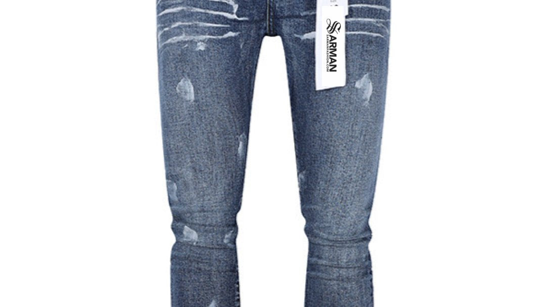 Bonusoi - Skinny Legs Denim Jeans for Men - Sarman Fashion - Wholesale Clothing Fashion Brand for Men from Canada
