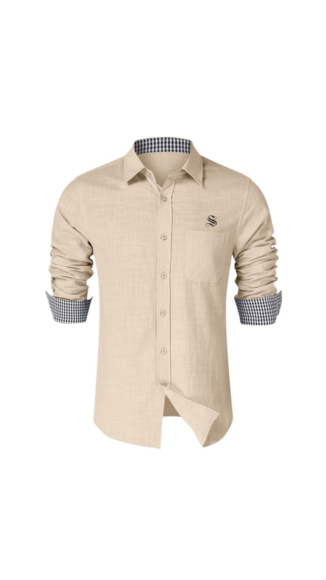 Bossois - Long Sleeves Shirt for Men - Sarman Fashion - Wholesale Clothing Fashion Brand for Men from Canada