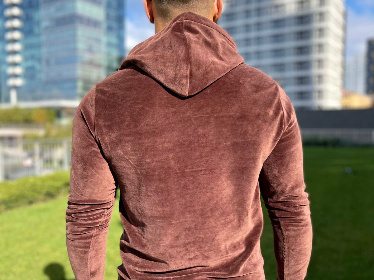 Brownie - Brown Hoodie for Men (PRE-ORDER DISPATCH DATE 1 JULY 2022) - Sarman Fashion - Wholesale Clothing Fashion Brand for Men from Canada