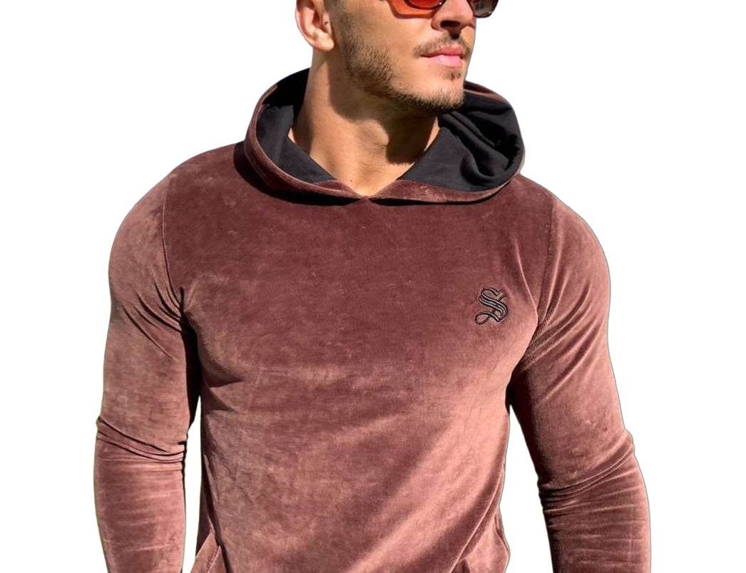 Brownie - Brown Hoodie for Men (PRE-ORDER DISPATCH DATE 1 JULY 2022) - Sarman Fashion - Wholesale Clothing Fashion Brand for Men from Canada