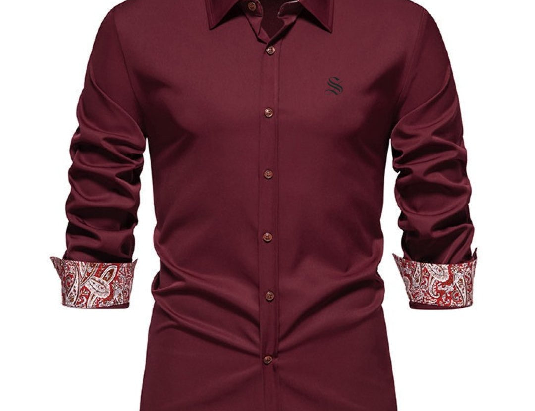 Budura - Long Sleeves Shirt for Men - Sarman Fashion - Wholesale Clothing Fashion Brand for Men from Canada