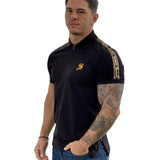 Buff - Black Polo T-shirt for Men - Sarman Fashion - Wholesale Clothing Fashion Brand for Men from Canada