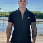 Buff - Black Polo T-shirt for Men (PRE-ORDER DISPATCH DATE 25 SEPTEMBER) - Sarman Fashion - Wholesale Clothing Fashion Brand for Men from Canada