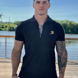 Buff - Black Polo T-shirt for Men (PRE-ORDER DISPATCH DATE 25 SEPTEMBER) - Sarman Fashion - Wholesale Clothing Fashion Brand for Men from Canada