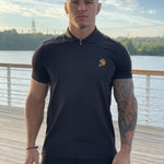 Buff - Black Polo T-shirt for Men (PRE-ORDER DISPATCH DATE 25 SEPTEMBER) - Sarman Fashion - Wholesale Clothing Fashion Brand for Men from Canada