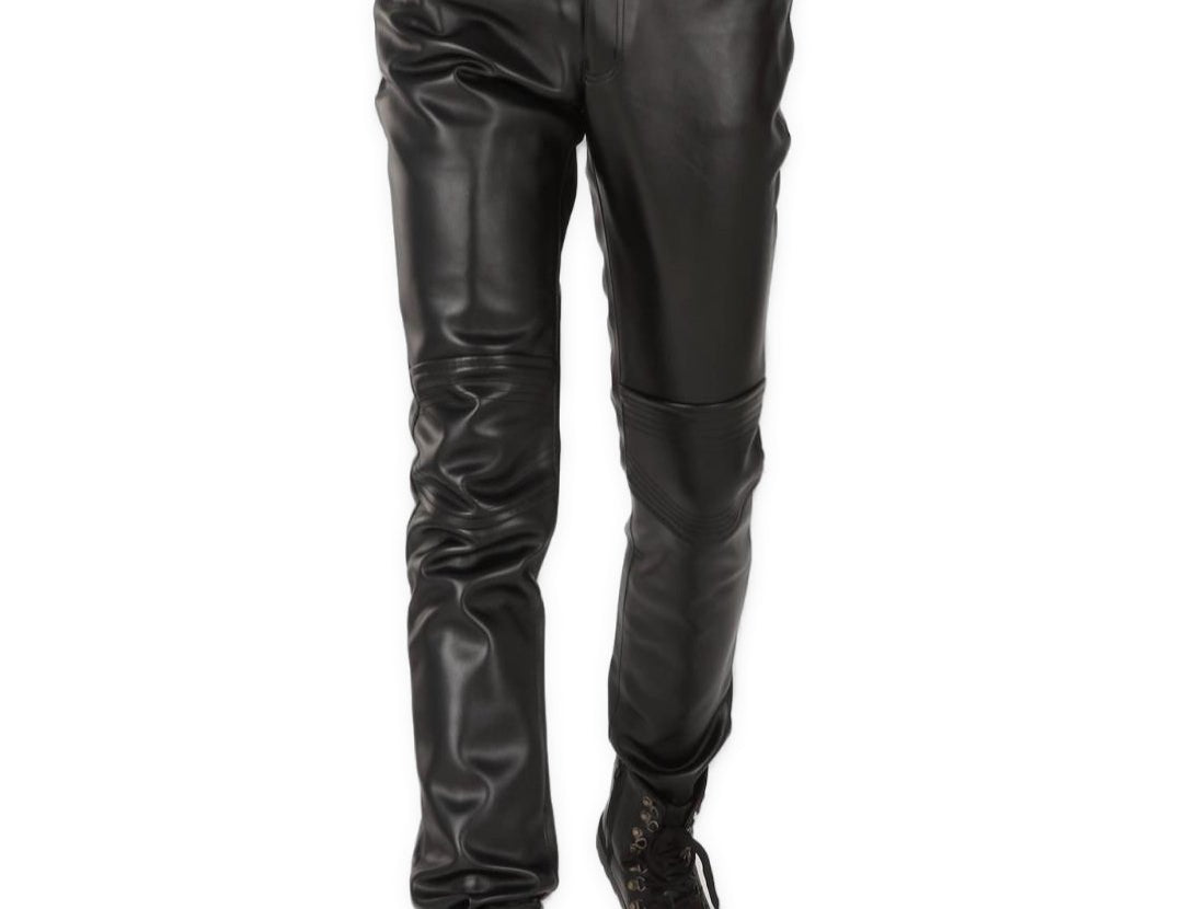 Bukalo - Pu leather Pants for Men - Sarman Fashion - Wholesale Clothing Fashion Brand for Men from Canada