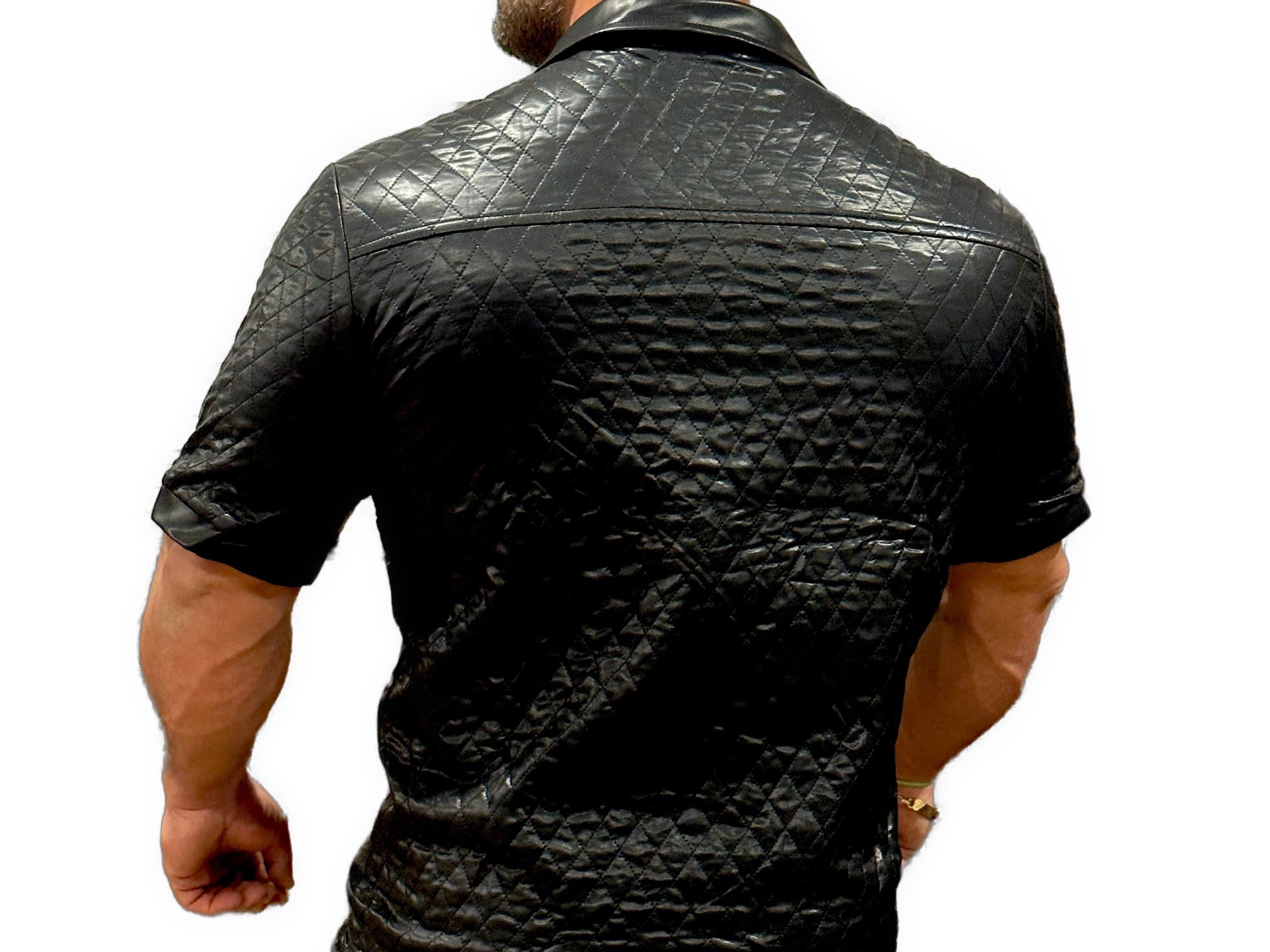 Calpurnius - Black Polo for Men - Sarman Fashion - Wholesale Clothing Fashion Brand for Men from Canada