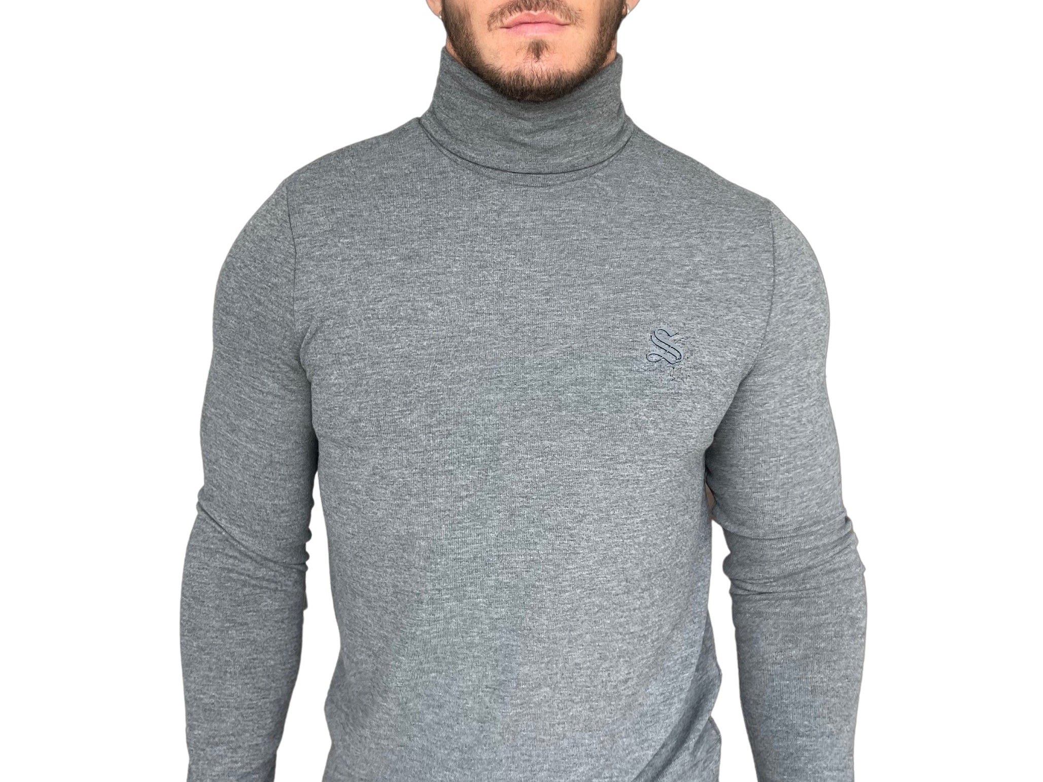 Capitale - Grey Long Sleeve shirt for Men - Sarman Fashion - Wholesale Clothing Fashion Brand for Men from Canada