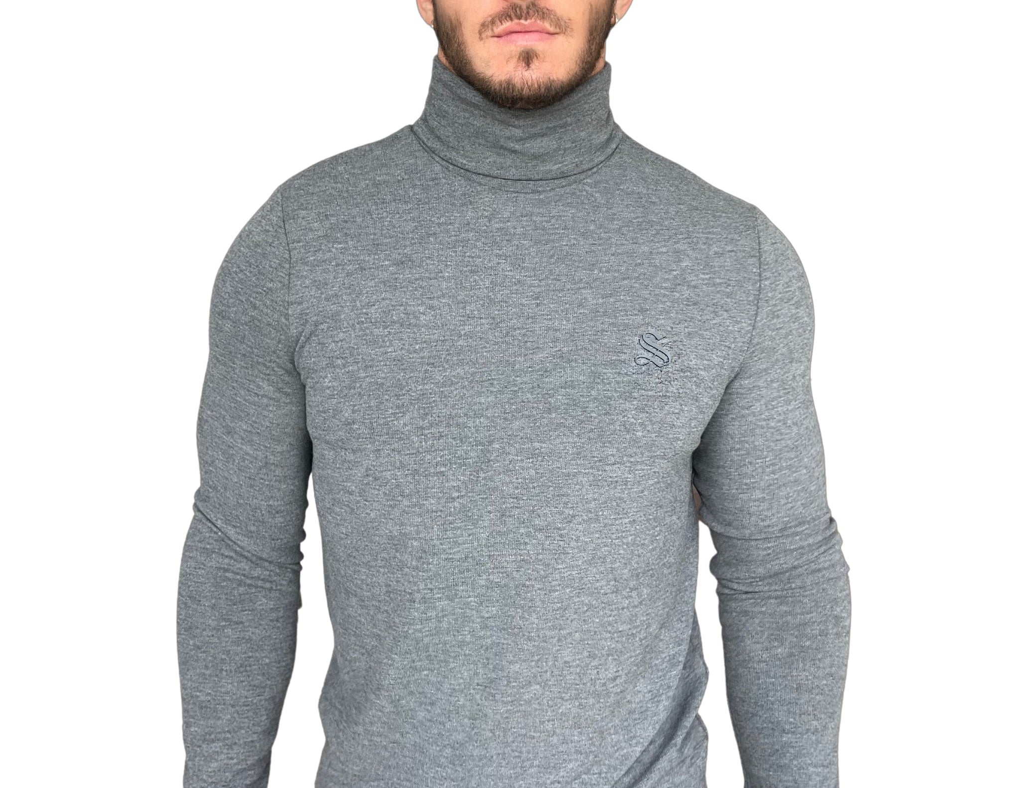 Capitale - Grey Long Sleeve shirt for Men - Sarman Fashion - Wholesale Clothing Fashion Brand for Men from Canada