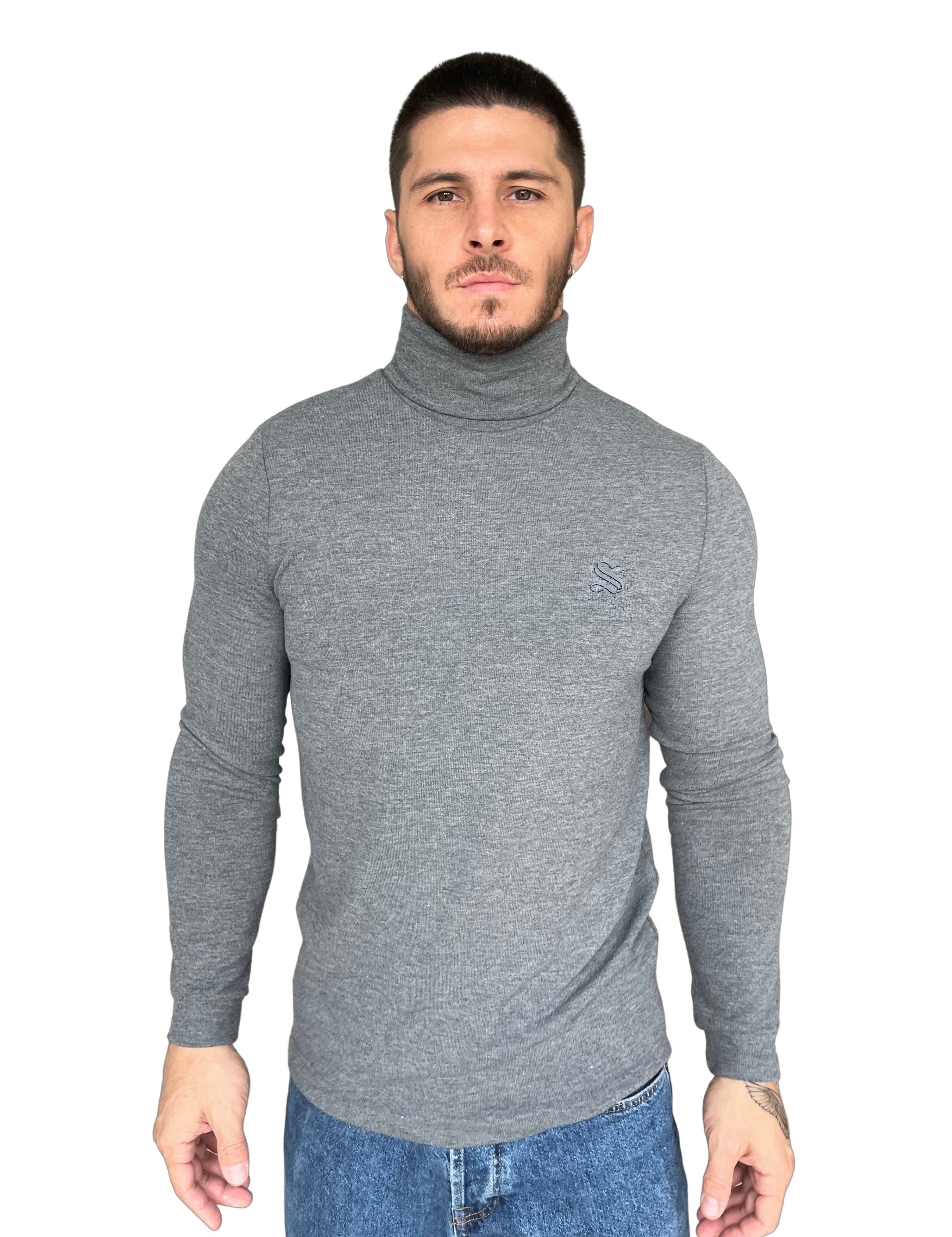 Capitale - Grey Long Sleeve shirt for Men - Sarman Fashion - Wholesale Clothing Fashion Brand for Men from Canada