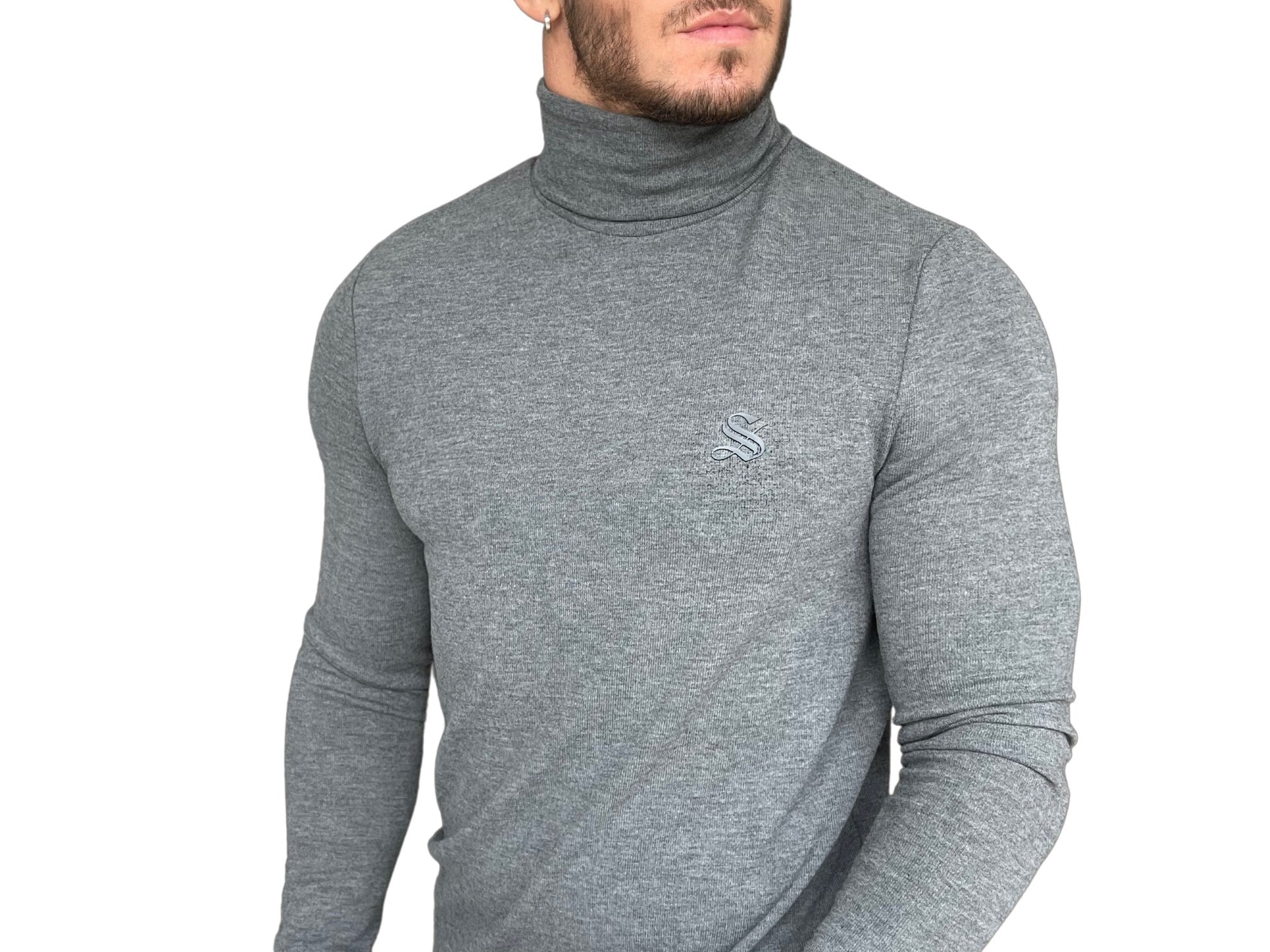 Capitale - Grey Long Sleeve shirt for Men - Sarman Fashion - Wholesale Clothing Fashion Brand for Men from Canada