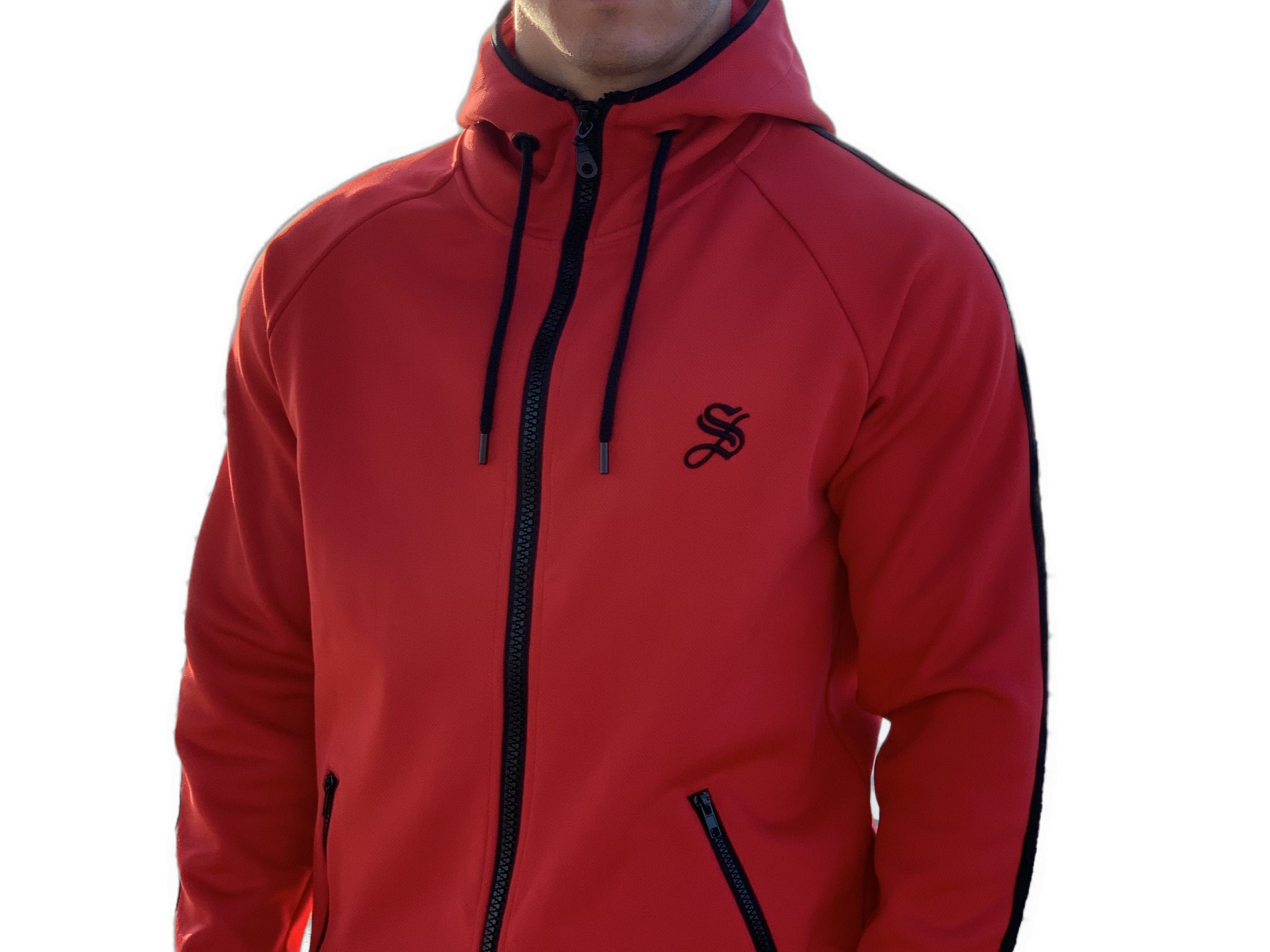 Cardinal - Red Hoodie for Men (PRE-ORDER DISPATCH DATE 25 September 2024) - Sarman Fashion - Wholesale Clothing Fashion Brand for Men from Canada