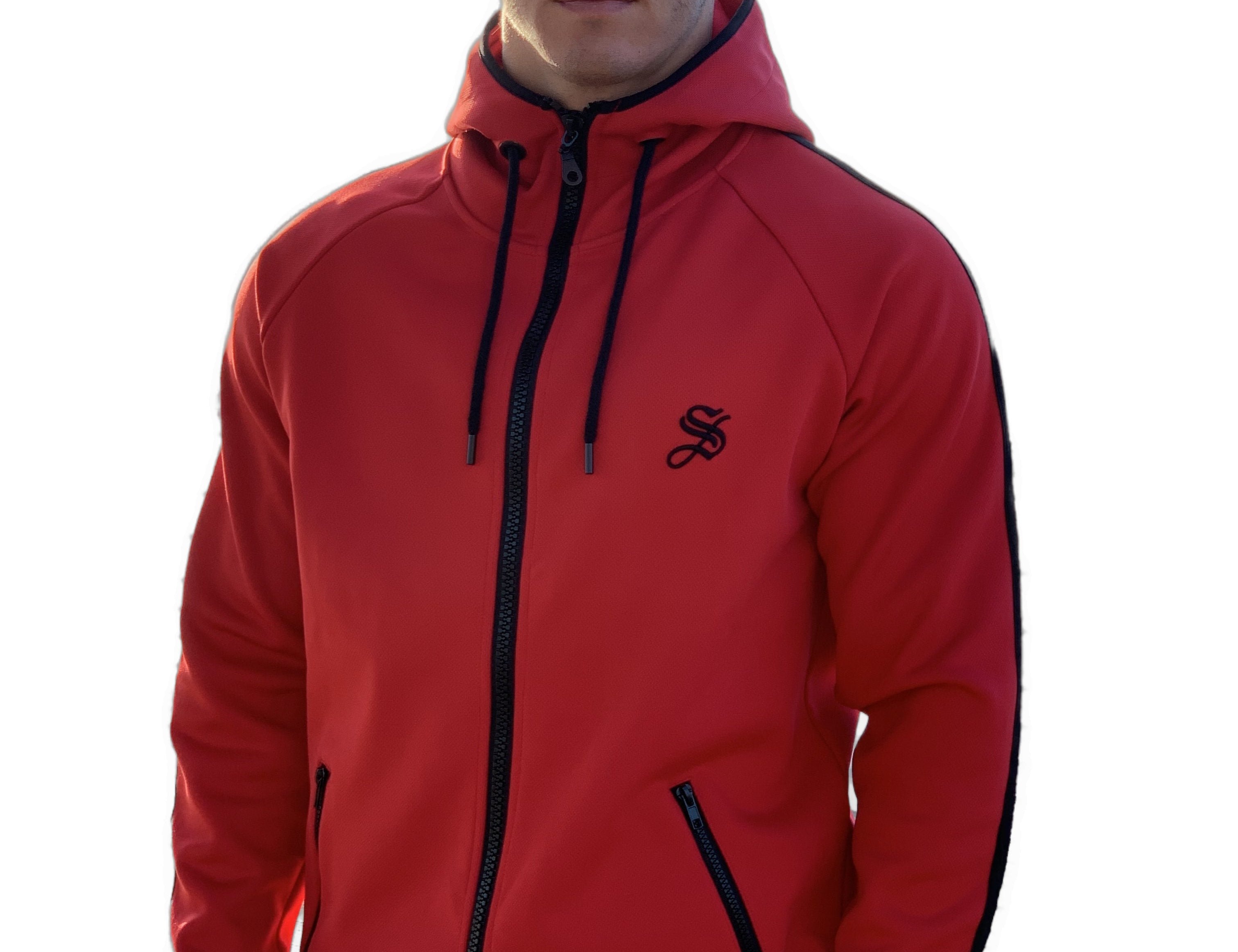 Cardinal - Red Hoodie for Men (PRE-ORDER DISPATCH DATE 25 September 2024) - Sarman Fashion - Wholesale Clothing Fashion Brand for Men from Canada