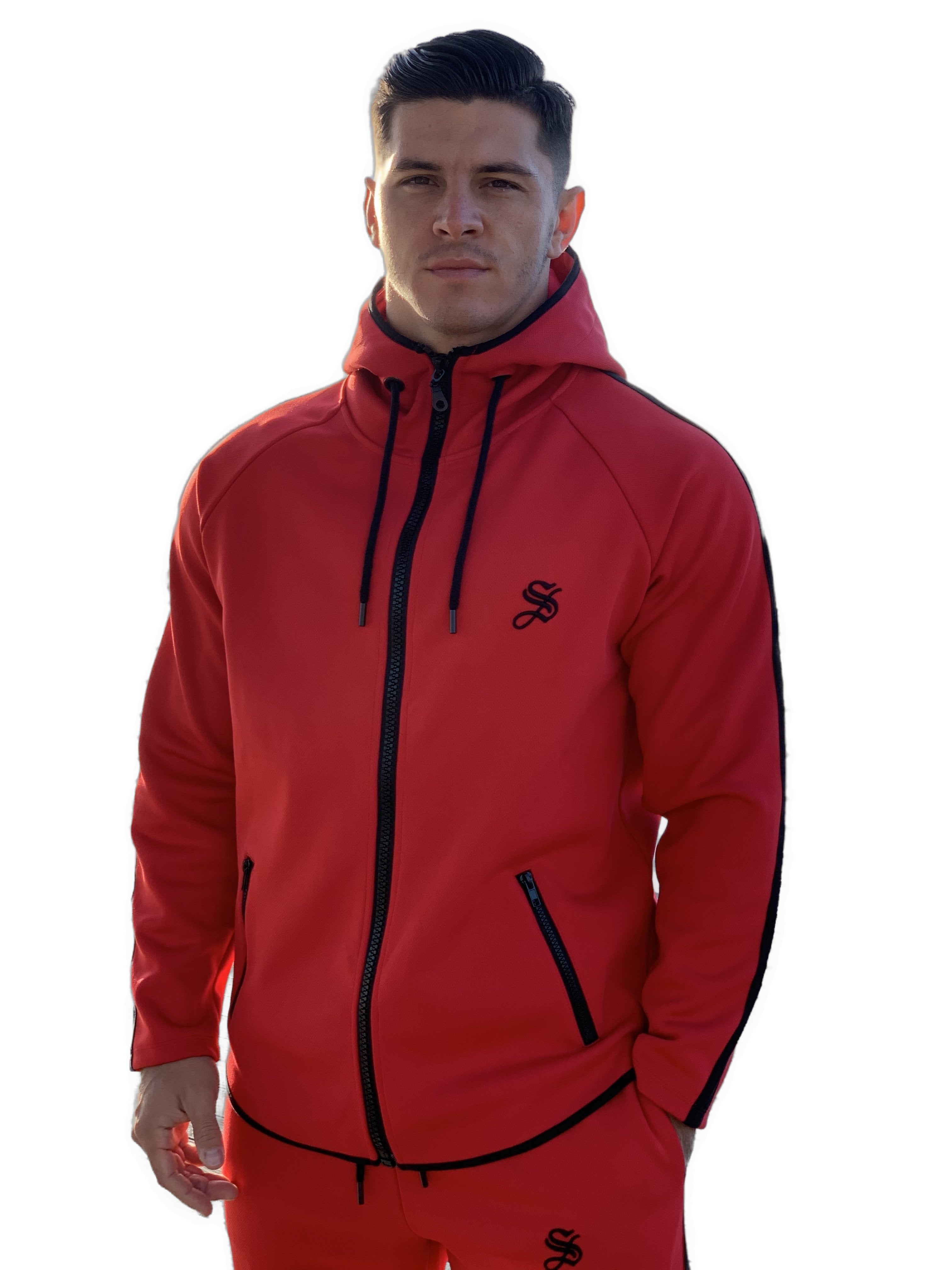 Cardinal - Red Hoodie for Men (PRE-ORDER DISPATCH DATE 25 September 2024) - Sarman Fashion - Wholesale Clothing Fashion Brand for Men from Canada