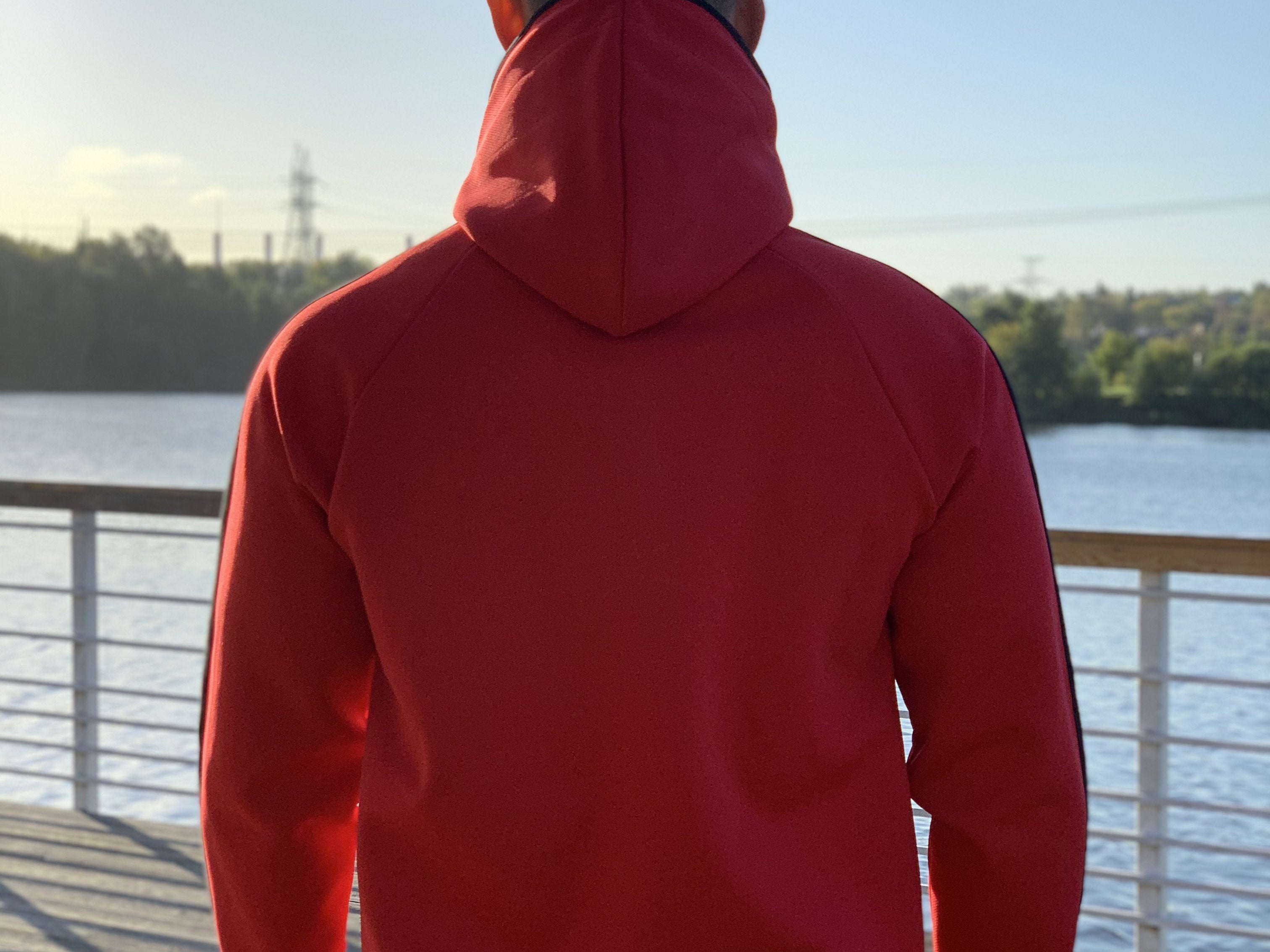 Cardinal - Red Hoodie for Men (PRE-ORDER DISPATCH DATE 25 September 2024) - Sarman Fashion - Wholesale Clothing Fashion Brand for Men from Canada