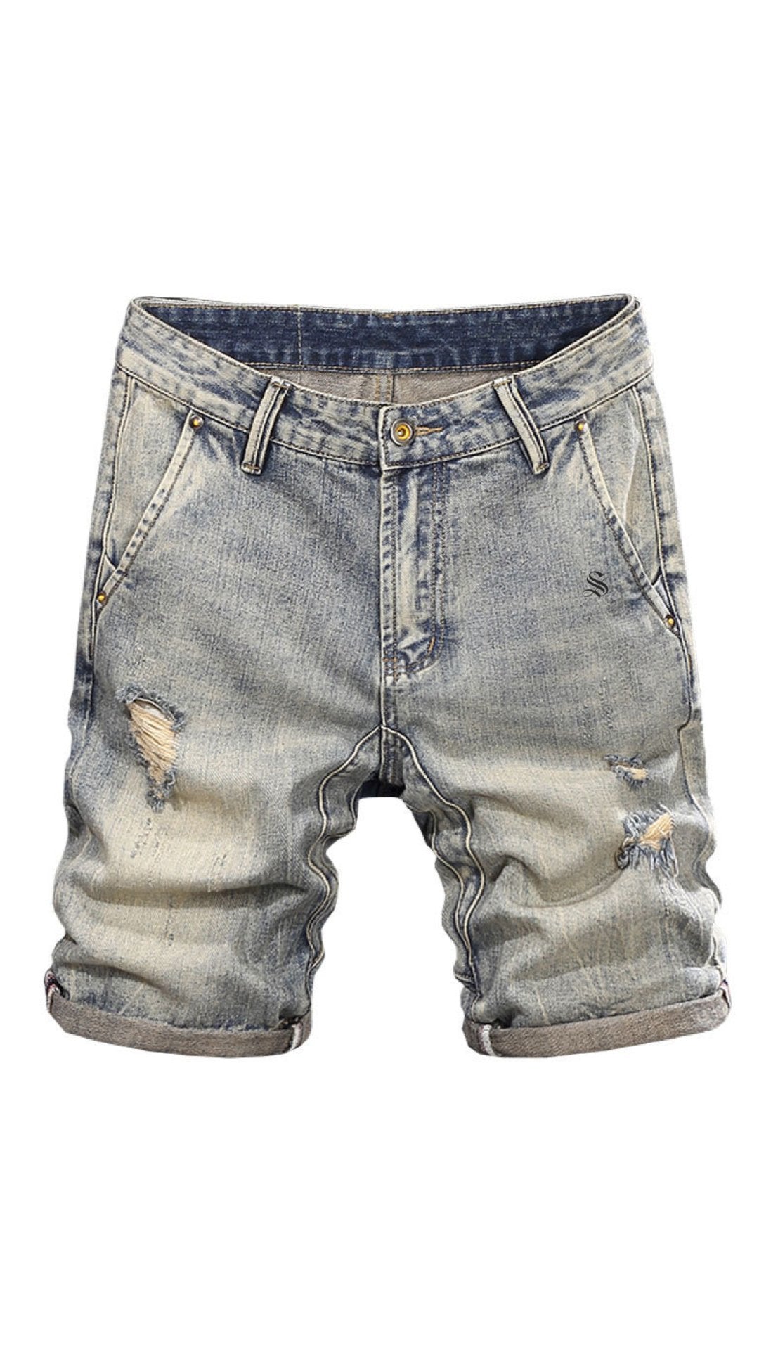 CBJHU - Jeans Shorts for Men - Sarman Fashion - Wholesale Clothing Fashion Brand for Men from Canada
